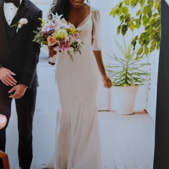 Truly Zac Posen satin Wedding gown - Picture 5 of 6